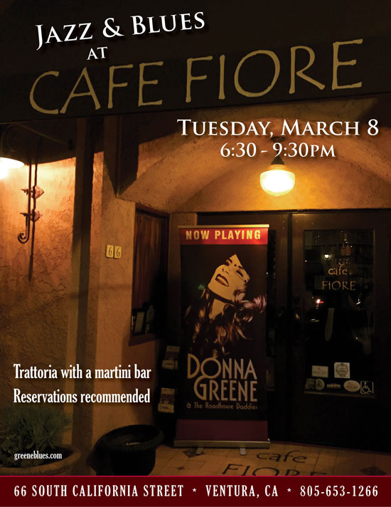 Donna Greene at Cafe Fiore Ventura