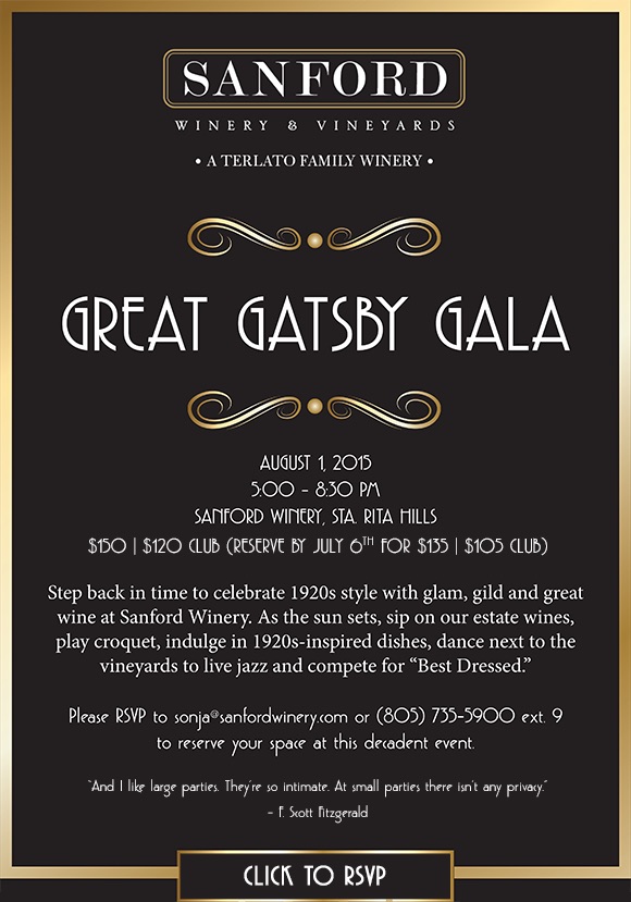 Great Gatsby Event at Sanford Winery